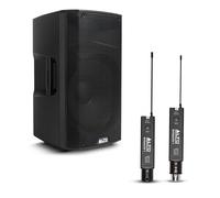 ALTO TX415 700W 15" Powered PA Speaker Bundle with XLR Mic Receiver and Transmitter for Live Performances, Events, Karaoke, Public Address, Presentations