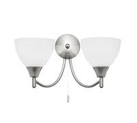 Alton 2lt Wall 60W SW - Satin Nickel Plate - 1805-2SC