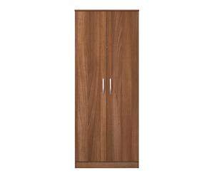 Alton Ready Assembled 2 Door Wardrobe in Noche Walnut - Welcome Furniture | TJ Hughes