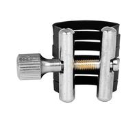 Altos Saxophone Mouthpiece Ligature Fastener Single Screw Adjustment Sax Ligature Clip PU Leather Flute Head Clamp