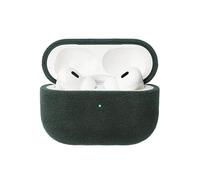 ALTRAALMA for Alcantara Suede Case for AirPods Pro 2, Handmade Full-Wrap for Airpods Pro 2 Case,Synthetic Suede Cove (Forest Green)