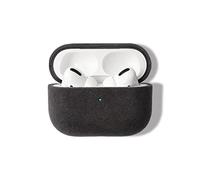 ALTRAALMA for Alcantara Suede Case for AirPods Pro 2, Handmade Full-Wrap for Airpods Pro 2 Case,Synthetic Suede Cover (Black)