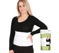 AltroCare Postpartum & Post Surgery Abdominal Binder. 3-Panel belly band for recovery after childbirth, hysterectomy, tummy tuck, hernia, diastasis recti. Size S/M (30" to 45"). Made in USA.