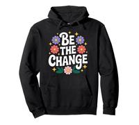 Altruismo Be The Change Love Flowers Pullover Hoodie