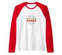 Altruismo Power: Inspiring Kindness and Compassion Raglan Baseball Tee, Men, Red/White, XXL