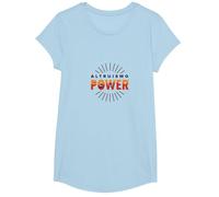 Altruismo Power: Inspiring Kindness and Compassion T-Shirt, Girls, Baby Blue, XS