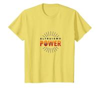 Altruismo Power: Inspiring Kindness and Compassion T-Shirt, Kids, Lemon, 6 Years
