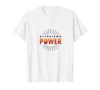 Altruismo Power: Inspiring Kindness and Compassion T-Shirt, Men, White, L