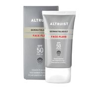 Altruist Dermatologist Sunscreen Fluid SPF ? Superior 5star UVA face protection by Dr Andrew Birnie premium antioxidant, White, Unscented, 50