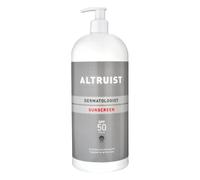 Altruist Dermatologist Sunscreen SPF 50, 5-Star Ultra UVA PPD 39, Vegan, Fragrance-Free, Waterproof Sun Protection for Sensitive Skin, 1L Bottle