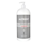Altruist Sunscreen SPF 50, 5-Star UVA, for Sensitive Skin, 1 litre | Fragrance free and paraben free, water-resistant, hypoallergenic, broad spectrum sunscreen, litre bottle, family size