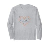 Altruistic & Proud: Heartfelt Compassion for Volunteers Long Sleeve T-Shirt, Adult Unisex, Heather Grey, M