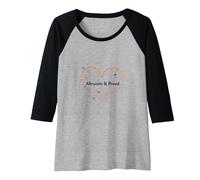 Altruistic & Proud: Heartfelt Compassion for Volunteers Raglan Baseball Tee, Women, Black/Athletic Heather, XL