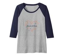 Altruistic & Proud: Heartfelt Compassion for Volunteers Raglan Baseball Tee, Women, Navy/Athletic Heather, L