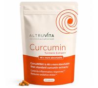 AltruVita Curcumin Turmeric Extract, 60 Capsules - High Strength CurcuWIN® 46x Absorption Supplement - Vegan, Expert Formulated for Joint and Digestive Wellness Support - Made in the UK