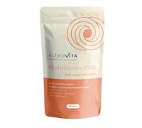 Altruvita Multivitamin 100% - 90 Chewable Tablets, 3 Month Supply - All 13 Essential Vitamins A, B, C, D, E & K2 for Men & Women - Vegan Friendly, Natural Strawberry Flavour, UK Made