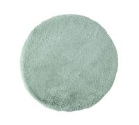 Altsuceser 18 Inches Faux Fur Seat Cushion, Soft Round Seat Cushion Chair Cover Plush Fluffy Chair Cushion Chair Pads for Bedroom Sofa and Stools Floor Cushion Green Round