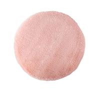 Altsuceser 18 Inches Faux Fur Seat Cushion, Soft Round Seat Cushion Chair Cover Plush Fluffy Chair Cushion Chair Pads for Bedroom Sofa and Stools Floor Cushion Light Pink Round