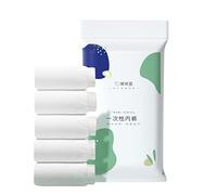 Altsuceser 5Pcs Women's Disposable Cotton Underwear Ladies Briefs Panties for Travel Hotel Spa Hospital Stays White L