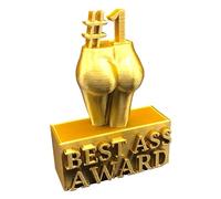 Altsuceser Best Ass Award/Best Boobs Award, Funny Golden Trophy Statue Award Ornament Body Figure Sculpture for Adults Girlfriend Coworker A L