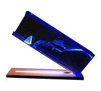 Altsuceser Liquid Wave Cruise Ship Toy, Unsinkable Cruise Ship Fluid Drift Bottle Boat Model Decoration, Cruise Ship That Never Sinks for Car Decoration, Bedroom, Desk, Paperweight J