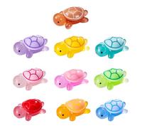 Altsuceser Tiny Turtle Sculpture Resin Tortoise Figurine Colorful Mini Glow-in-the-dark Ornament Miniature Animal Statue Desktop Decoration Party Favors 10 pcs S