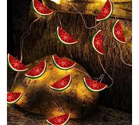 Altsuceser Watermelon Decor String Lights, Battery Operated LED Lights Summer Fruit Fairy Light for Home Party Supplies Thanksgiving Christmas Decorations Indoor Outdoor Watermelon 20LED