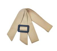Altsuceser Women Adjustable Buckle Wide Waist Belt Band for for Trench Coat Overcoat Jacket Khaki 170cm