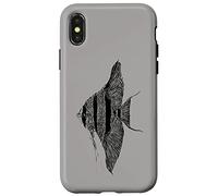 Altum Angelfish Angel Cichlid Lover Pterophyllum Aquarist Case for iPhone X/XS
