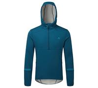 Altura Mens Grid Softshell Thermal Reflective Half Zip Cycling Jacket - Blue/Grey - X-Large