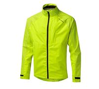 Altura Mens Waterproof Jacket - Lightweight Rain Coat with Adjustable Hood and Reflective Details, Outdoor Waterproof Jacket for Hiking and Running, Windbreaker Yellow Jackets, Reflective Sleeve,2X