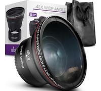 Altura Photo 55MM 0.43x HD Wide Angle Lens with Macro - Attaches to 55MM Filter Thread (Not Camera Body) Camera Accessories for Nikon DX NIKKOR 18-55mm f/3.5-5.6G VR DSLR & Sony E Mirrorless Lenses