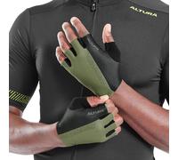 Altura Progel Aline Unisex Cycling Mitts - Progel Padding For Added Protection & Comfort - Amara Suede Palm - Reflective Print Details & Towelling Sweat Wipe