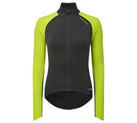 Altura Womens Icon Long Sleeve Windproof Reflective Thermal Cycling Jersey - Lime/Carbon - 8