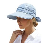 AlturaGo 2-in-1 Women’s Sun Visor Sun Hat Zipper Off Ponytail Friendly, Lightweight Quick Dry, Summer UV Protection