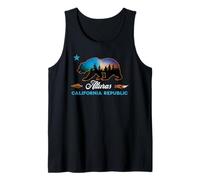Alturas California Republic Bear Silhouette Starry Night Tank Top