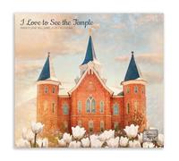 Altus Fine Art 2026 LDS Temple Wall Calendar, I Love to See the Temple, Floral Fine Art Photography by Mandy Jane Williams, 13.25x24 Inch