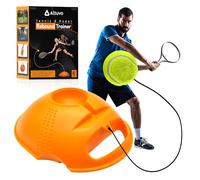 Altuvo 3pc Tennis Trainer Rebound Ball Set - A Tennis Practice Device with Elastic Cord and All Surface Anti Slip Base - Ball Rebounder Training Equipment Outdoor Games for Adults and Kids