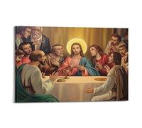 ALTUY Jesus Poster Biblical The Last Supper Decorative Painting Canvas Poster 20x30inch(50x75cm)