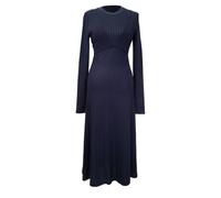 Altuzarra Women's Preloved Masika Jersey Midi Dress in Navy Blue Viscose | Size: 36