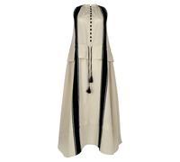 Altuzarra Women's Preloved Penelope Striped Crepe Midi Dress in Cream Viscose | Size: 38