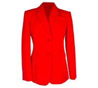 Altuzarra Women's Preloved Single-Breasted Blazer with Pockets in Red Triacetate | Size: 38