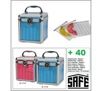 ALU CD Case Acrylic Pink Star Safe 171 R 40 Hanging Bags For 80 DVD Discs