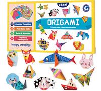 AluAbi Origami Kit for Kids Ages 6-12,152 Sheets Double Sided Origami Paper Set with Guiding Book, 72 Patterns, Square Folding Paper,DIY Children's Art & Craft Activities,Gift for Beginners Girls Boys