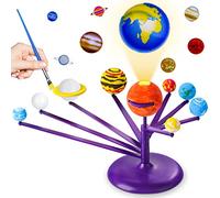 AluAbi Solar System Model Kit, Glow in Dark Planet Model, Stem Toys Gift for Kids & Teens, Science Activities for Ages 5-8+, Kids Crafts Ages 4-8, Birthday Gift for Boys Ages 4 5 6 7 8-12 Year Old