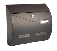Alubox Mail Box Magazine Format 31.5 x 37.5 x 10.2 cm Postbox with Anti-Burglar System and Opening to Vasistas Outdoor Mailbox Rainproof Corrosion (Anthracite)
