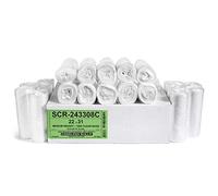 Aluf Plastics 12-16 Gallon Trash Bags - (Commercial 1000 Pack) - Source Reduction Series Value High Density 8 Micron (equiv) Gauge - Intended for Home, Office, Bathroom, Paper, Styrofoam