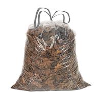 Aluf Plastics 20-30 Gallon 0.8 MIL Clear Drawstring Trash Bags - 30" x 33" - Pack of 36 - For Home, Kitchen, Bathroom, & Office