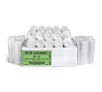 Aluf Plastics 8 Gallon Trash Bags - (COMMERCIAL 1000 PACK) - Source Reduction Series Value High Density 6 MICRON gauge - Intended for Home, Office, Bathroom, Paper, Styrofoam