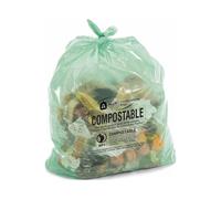 Aluf Plastics Biodegradable Compost Bags - 13 Gallon (100ct) ATSM #D6400 Approved - 100% Biodegradable for Industrial and Commercial Composting
